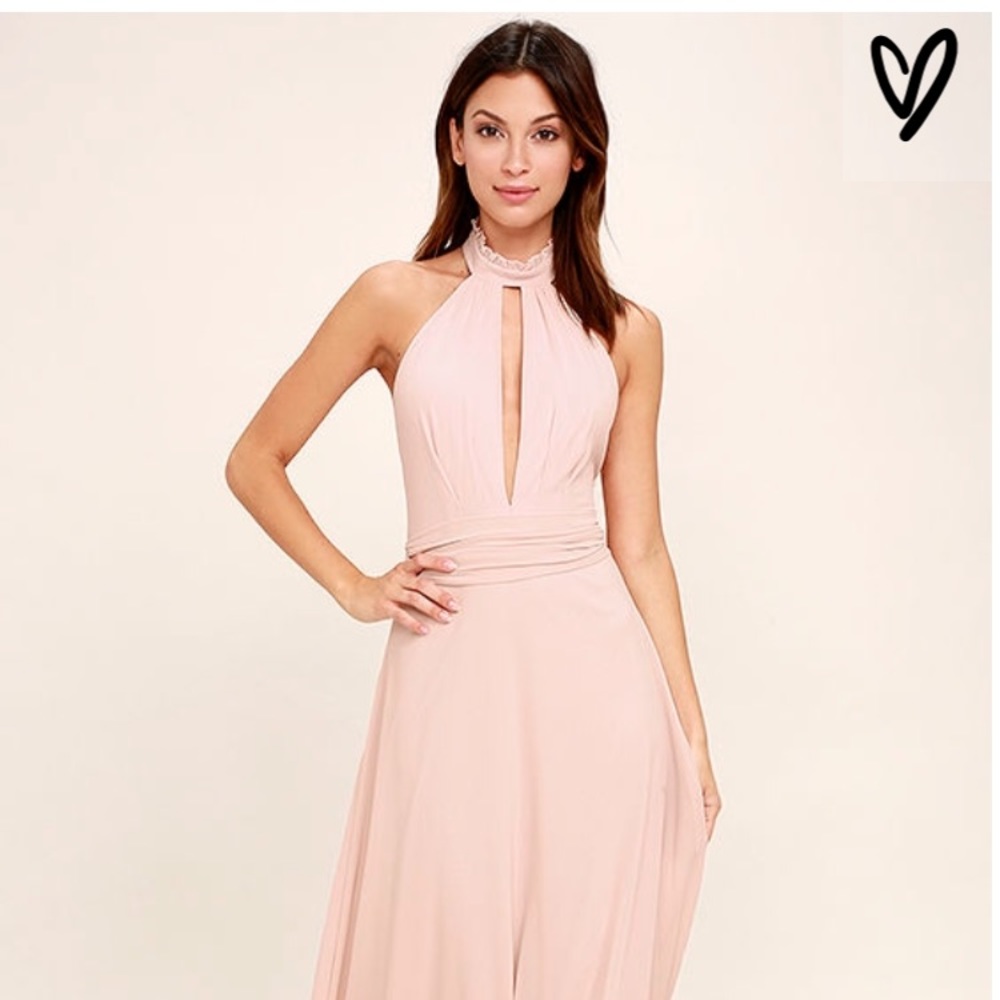 NWT Blush pink maxi dress